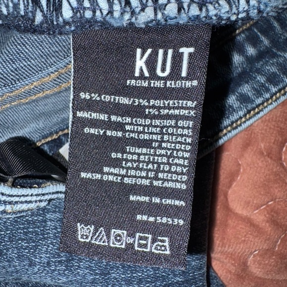 Kut from the Kloth Jean Highrise wide leg jeans sz 16 Long/T Excellent! 36x32 - Picture 7 of 9